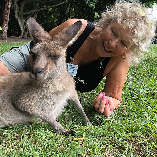 Australia Diana with Kangeroo